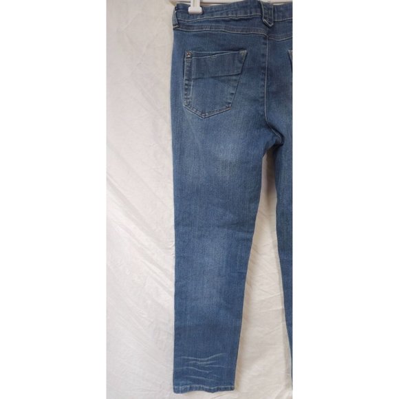 Monroe And Main 10 Embellished Distressed Studded Destroyed Straight Jean 30x29 - Picture 12 of 14